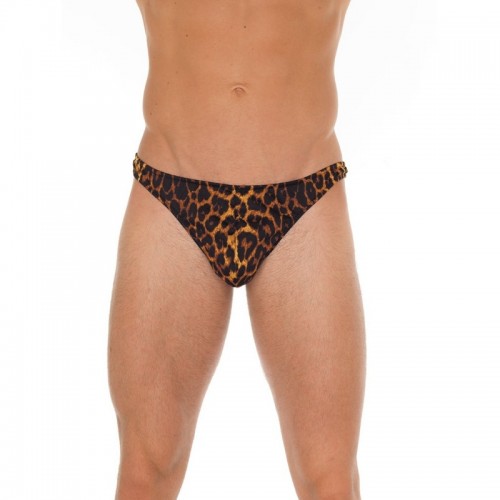 amorable mannen string luipaardprint