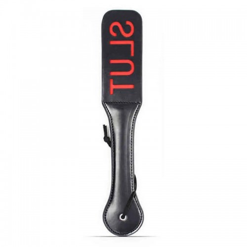 bdsm paddle met letters pu leer