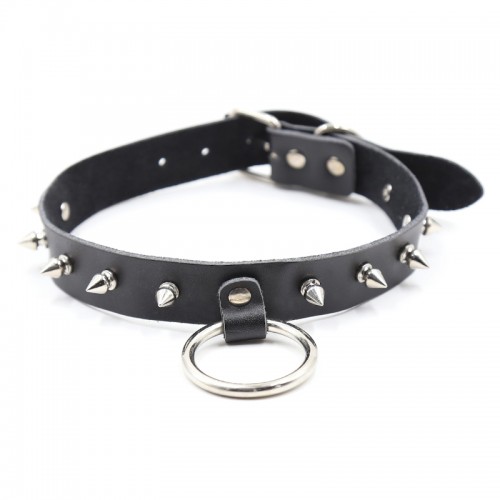 bdsm halsband met spikes