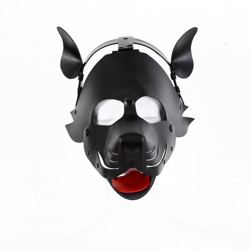bdsm pu leren hondenmasker