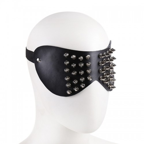 pu leren blinddoek spikes