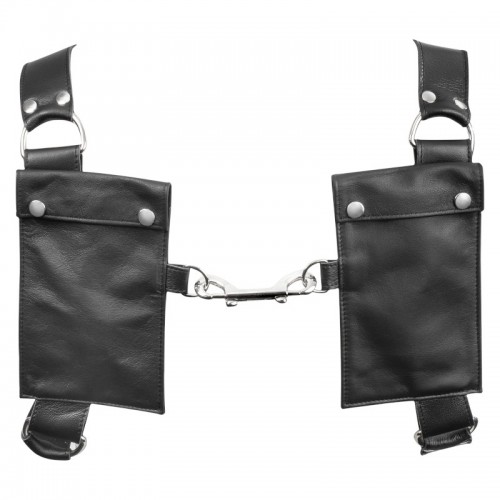 bondage play echt leren harnas mannen