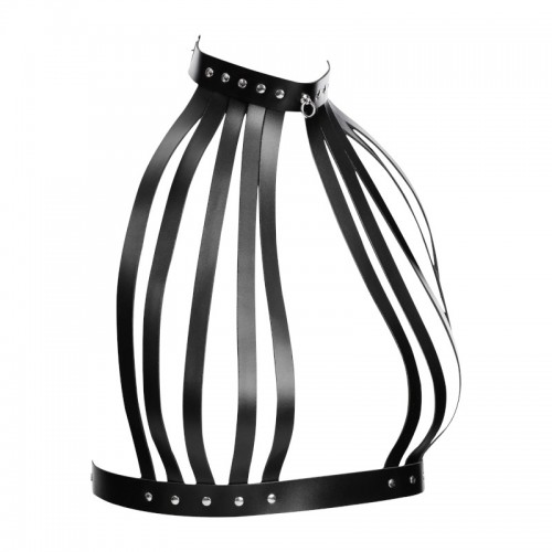 bondage play lederen borstharnas