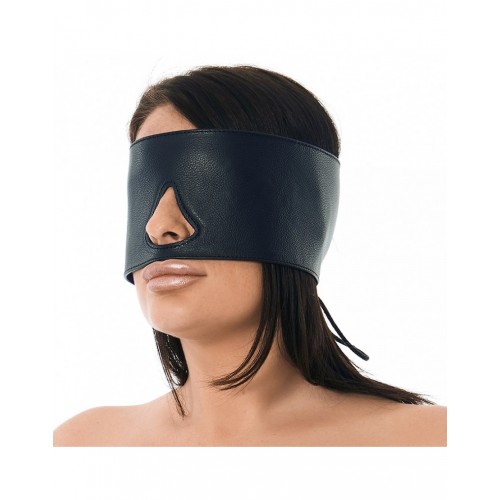 bondage blinddoek leer zwart