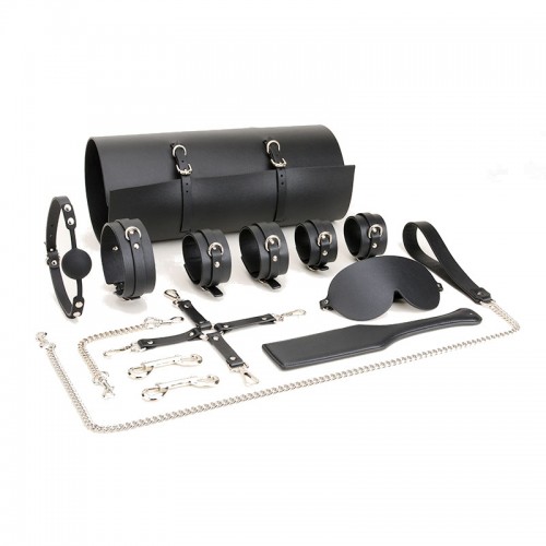bondage kit 12 stuks zwart