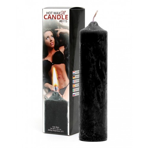 Bondage Play hot wax BDSM kaars - zwart