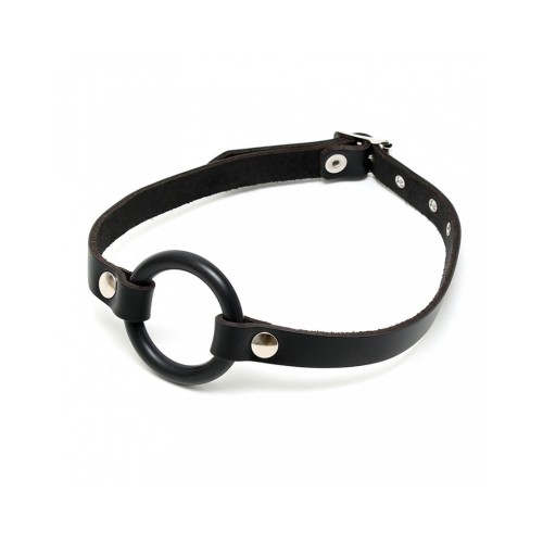 Bondage Play leren mondknevel met O-ring