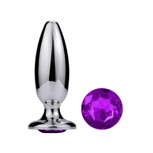 buttplug paars kristal anaalplay