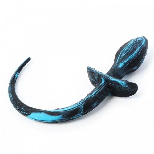 buttplug puppy staart zwart blauw