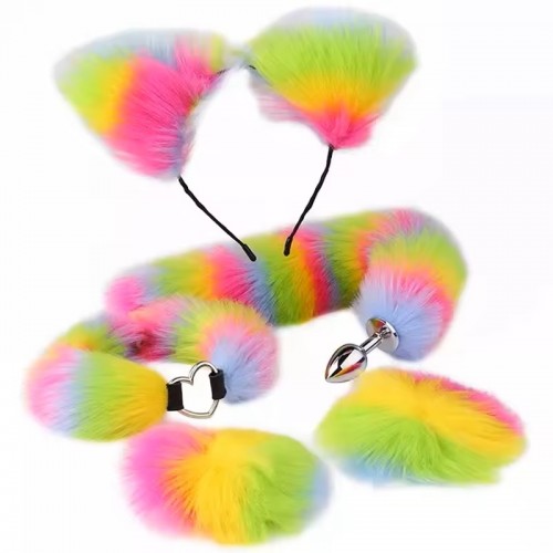 butplug regenboog set