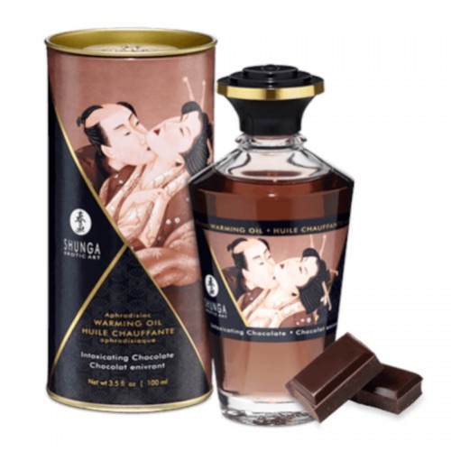 Eetbare verwarmende olie - chocolade