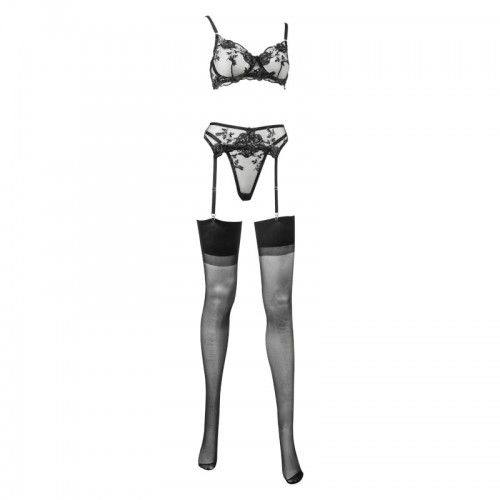 complete lingerie set zwart