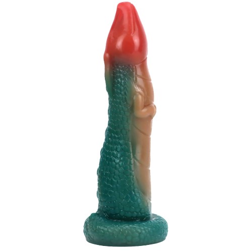 Siliconen gekleurde dildo met zuignap - 20 cm