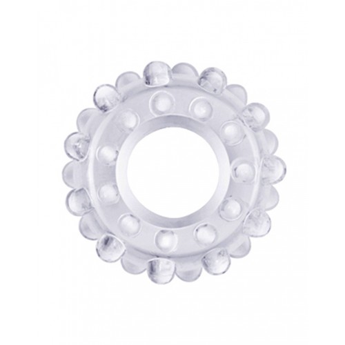 flexibele cockring ribbel transparant