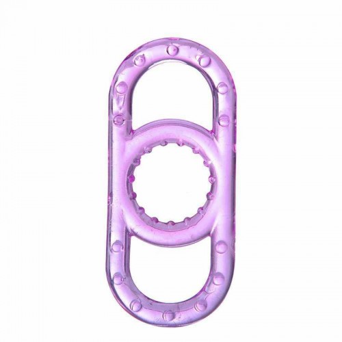 flexibele siliconen cockring paars