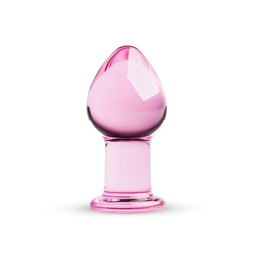 Glass buttplug roze anaalplug anaalsex sex