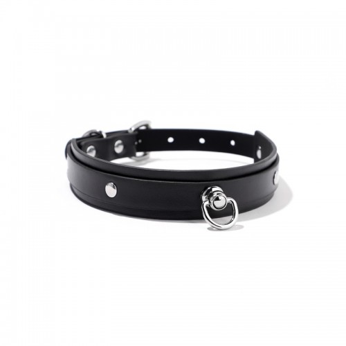 smalle halsband bdsm aanlijnring