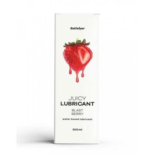Juicy Lubricant- Aardbeien - waterbasis - 300ml
