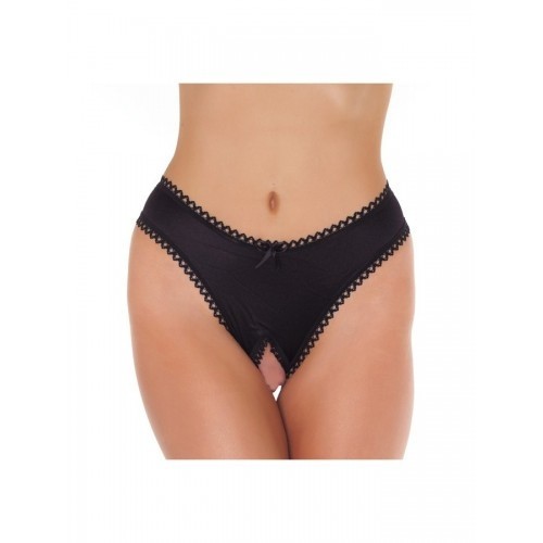 amorable open string vrouwen zwart