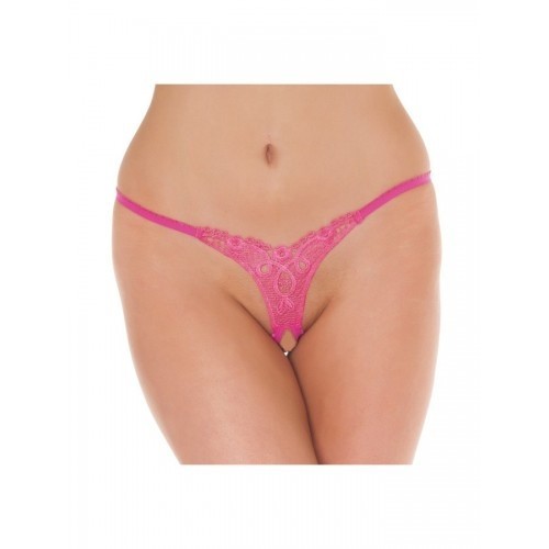 Amorable open G-string - roze