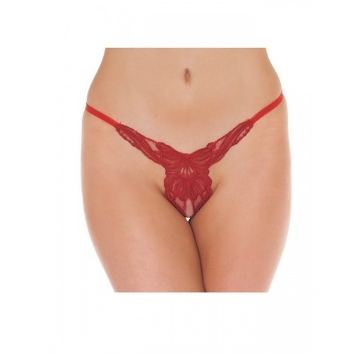 Amorable open vlinder string - rood