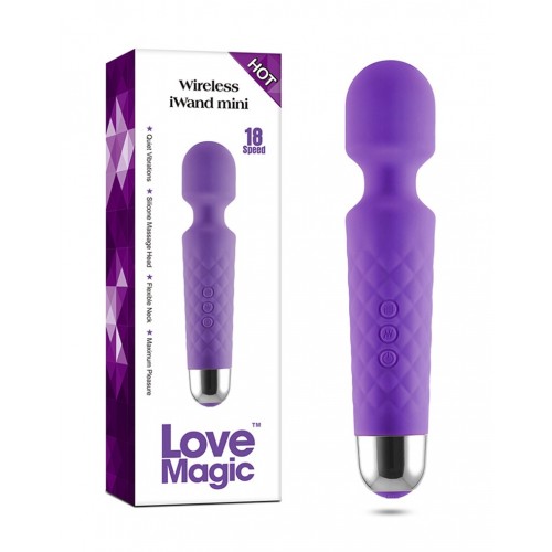 Love Magic iwand mini wand vibrator paars sextoys