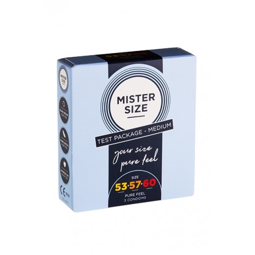 MISTER SIZE 53-57-60 - 3 pack condoom veilige sex