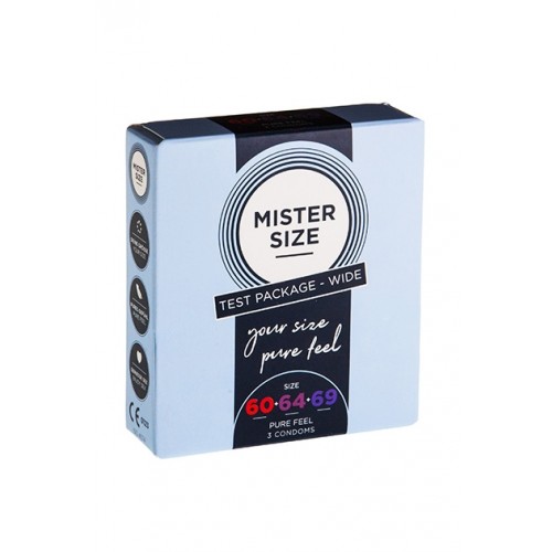 MISTER SIZE 60-64-69 - 3 pack condoom veilige sex