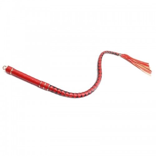 nep leren bdsm flogger zweep zwart rood