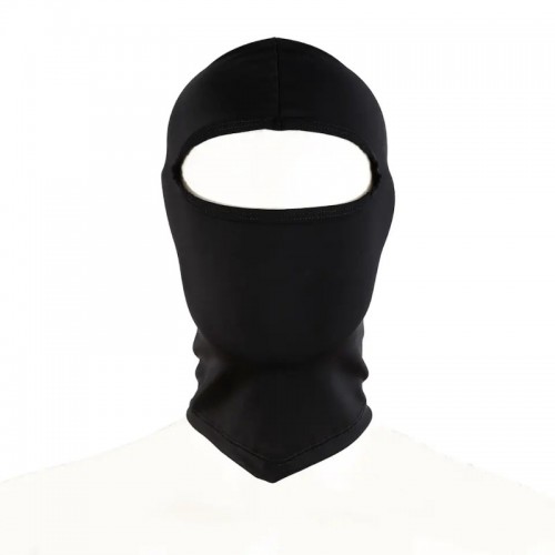 polyester hoofdmasker ooggaten zwart