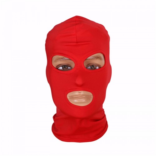 polyester bdsm hoofdmasker rood
