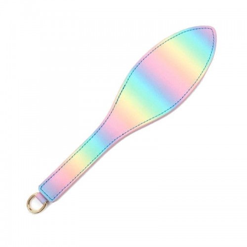 pu leren regenboog bdsm paddle