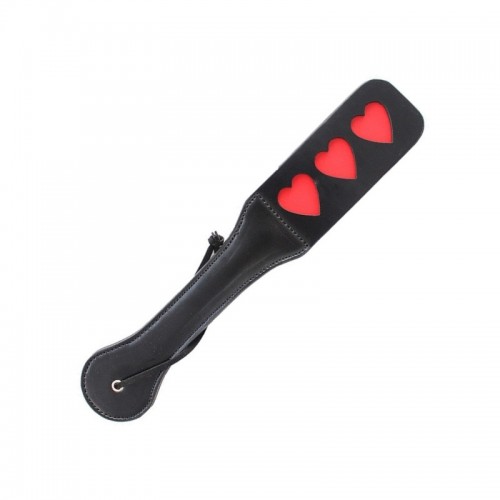 pu leren paddle hartjes