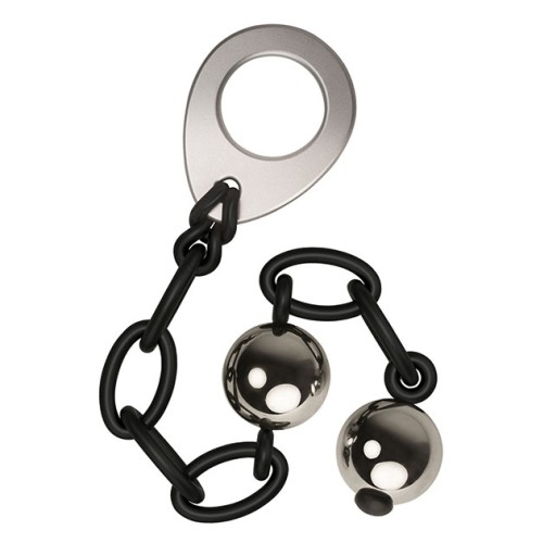 Rocks Off Love in Chains geisha ballen zwart zilver