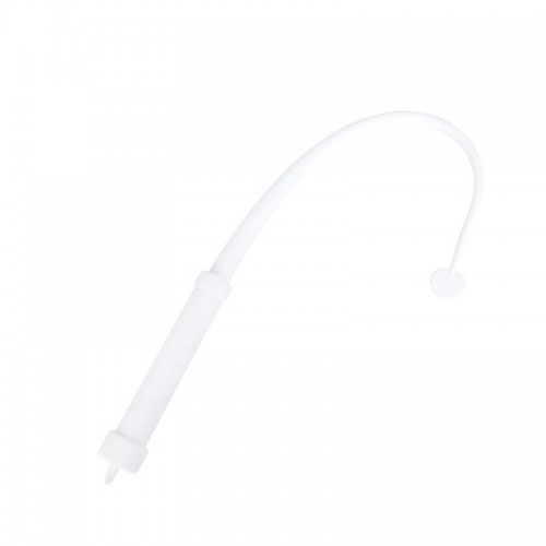 rubberen zweep 63 cm wit