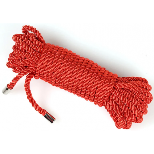 satijnen bdsm touw rood