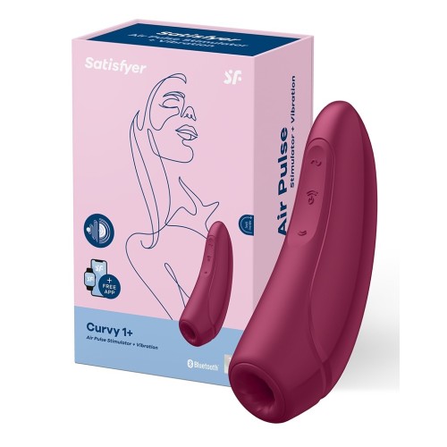 Satisfyer 'Curvy 1+' luchtdrukvibrator - rood