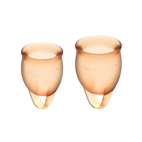 Satisfyer Feel Confident menstrual cup - oranje