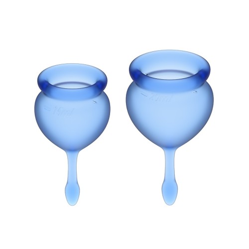 Satisfyer Feel Good menstrual cup - blauw