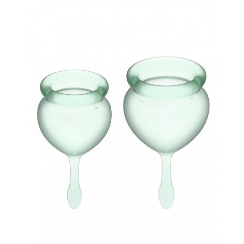 Satisfyer Feel Good menstrual cup - lichtgroen