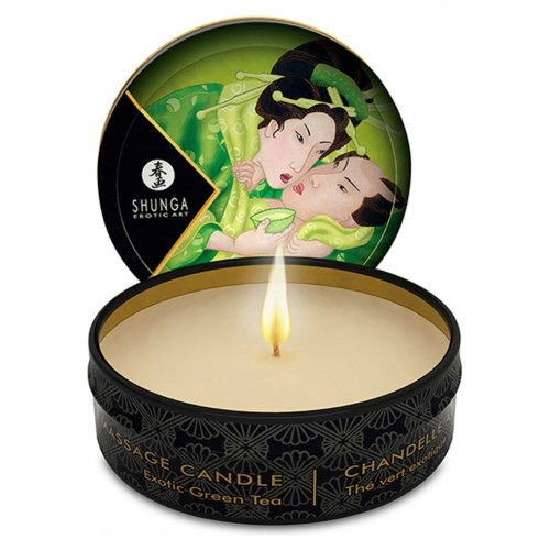 shunga exotic green tea kaars massage