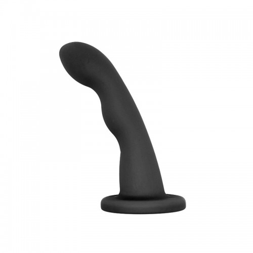 siliconen buttplug ribbelvorm zwart