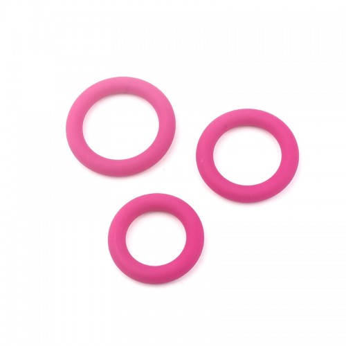 siliconen cockring set roze