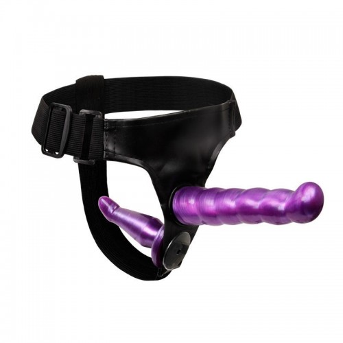 Strap-On Dildo voorbind en anaaldildo purple