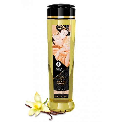 Shunga massage olie desire vanille lotus - 240ml