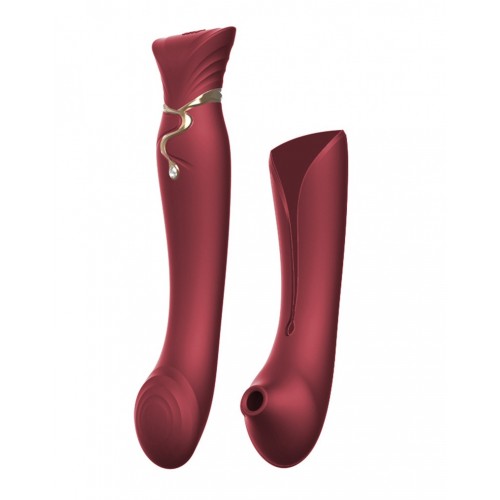 Zalo Queen PulseWave vibrator - rood