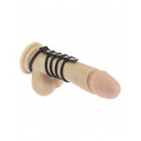 Cockring rubber met balzak rubber ring 40/50mm penis