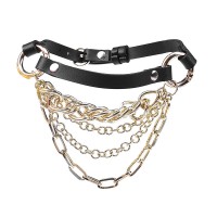 bdsm halsband met kettingen