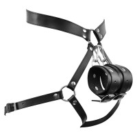 bondage play echt leren harnas met boeien