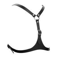bondage play leren bdsm harnas torso